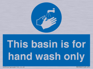 Basin for hand wash only